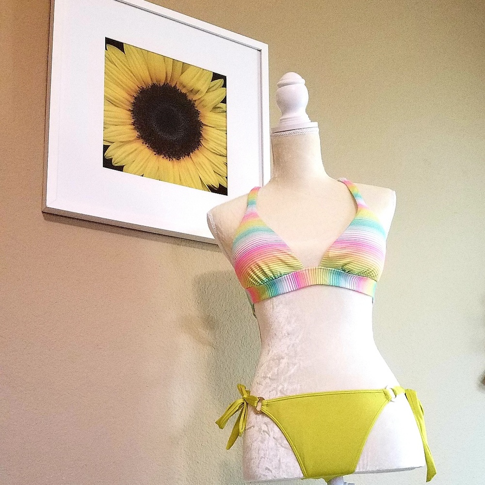 Victoria's Secret Golden-Green BikiniBottoms